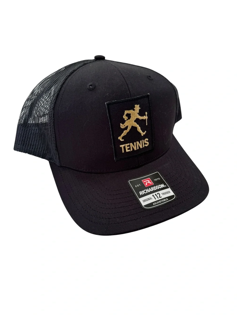 NWT Wake Forest Tennis ACC Richardson 1112 Trucker Hat Black Snap Back